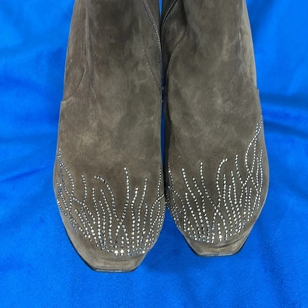 ⭐️ Sexy Knee-high platform boots with sparkle design- size 38 - Picture 4 of 15